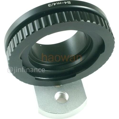 Adapter ring tripod for B4 2/3" FUJINON lens to panasonic m4/3 m43 GH4 GH5 BMPCC BMCC GF7 GF6 GM1 GX7 GX8 EM5 EM1 EM10 camera