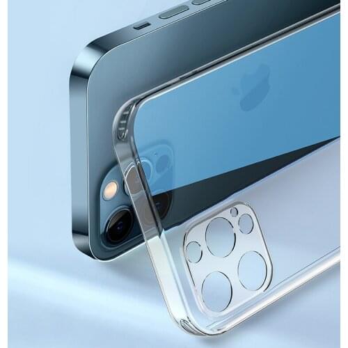 Transparent Camera Protect Phone Case For iPhone 12 11 Pro Case Shockproof Soft Silicone Back Clear Cover For iphone XR X Xs Max