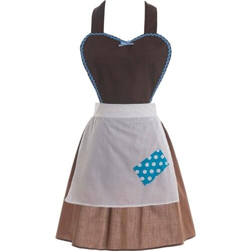 Family christmas clowns Mother and daughter clothes Women belle dresses Princess belle costume women aprons girls apron