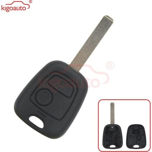 Kigoauto 2 Buttons VA2 Uncut Blade For Citroen C1 C2 C3 Pluriel C4 C5 C8 Xsara Picasso replacement case cover shell