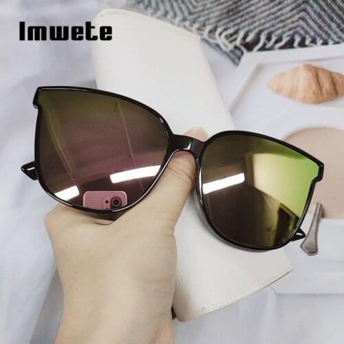 Imwete Vintage Womens mens Sunglasses Fishing Brand Design Shades 2021 Gradient Sun Glasses for women Eyewear UV400 mirror
