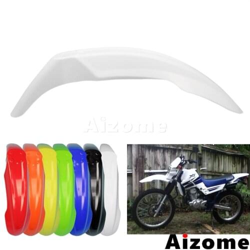 Universal Motocross White Front Fender Dirt Pit Bike MX Off Road Enduro Front Mudguard For DRZ DR KX KLX EXC XCW XT WR YZ YZF TW