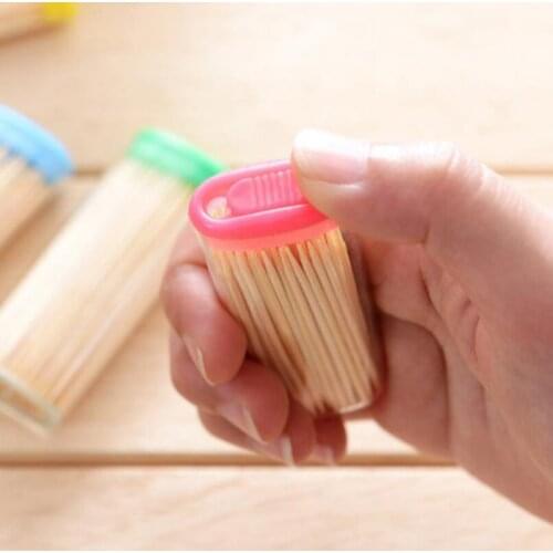 1 Box Disposable Wood Natural Bamboo Toothpick For Home Restaurant Hotel Products Toothpicks Kichen Tools