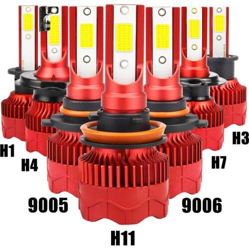 2pcs H1 H3 H4 H7 H11 9005 9006 IP68 Led Lights Bulb Auto Headlamp Kit Fog Lamp bulbs for Car Truck SUV RV HID Xenon Headlight