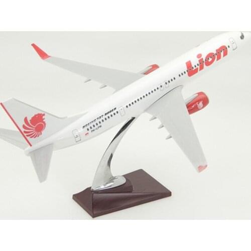 40cm B737-900 Indonesia Lion Air line 1/100 scale airplane model toys aircraft diecast plastic alloy plane gifts for kids