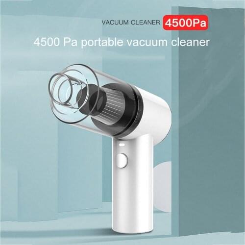 4500pa Vacuum Cleaner Cordless Car Vacuum Cleaner High Power Cyclonic Suction Mini Cordless Car Interior Dust Dry Wet Cleaning