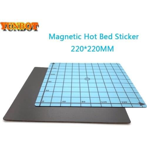 3D Printer Accessories Magnetic Bed Tape for Print Sticker 220*220mm Square Build Plate Tape Surface Flex Plate