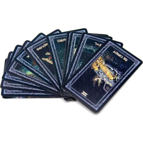 English 78 Sheets/Set Tarot Cards Deck Cards Read the Mythic Fate Divination for Fortune Card Games Board Game Magic Box-packed
