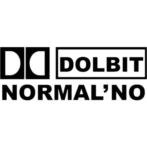 Dolbit Normal'no Car Sticker Car Stickers Creative Decal Vinyl for Skoda Volvo Honda Civic Mitsubishi Lada BMW E46 E36,25cm*9cm