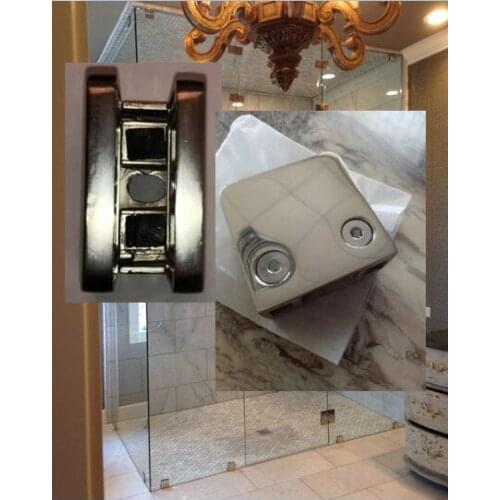 Freeshipping 316L Mirror finished Square Glass Clamp Flat Surface Staircase Parts for Bathroom