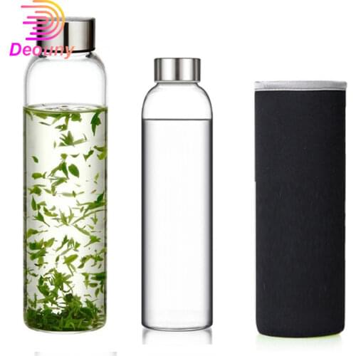 Deouny Glass Water Bottles