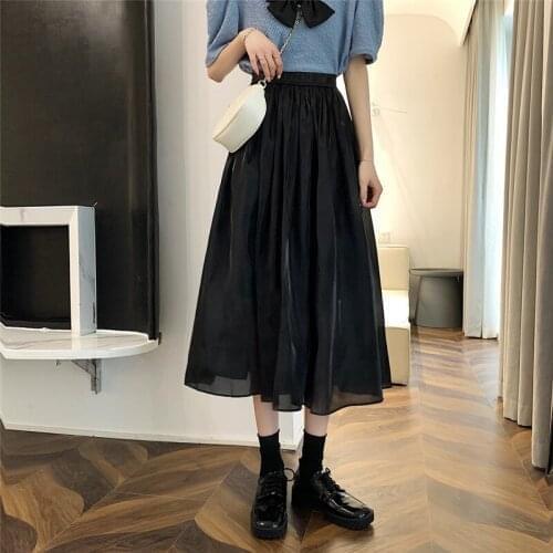 Cheap wholesale 2021 spring summer autumn new fashion casual sexy women Skirt woman female OL mid length skirt long skirt Ay0413