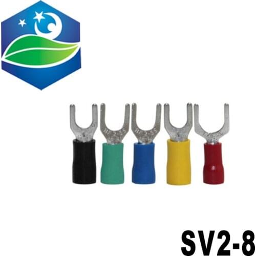 Hot sale red copper 1000 PCS SV2-8 Cold Pressed Terminal Connector Suitable for 22AWG - 16AWG Cable lug