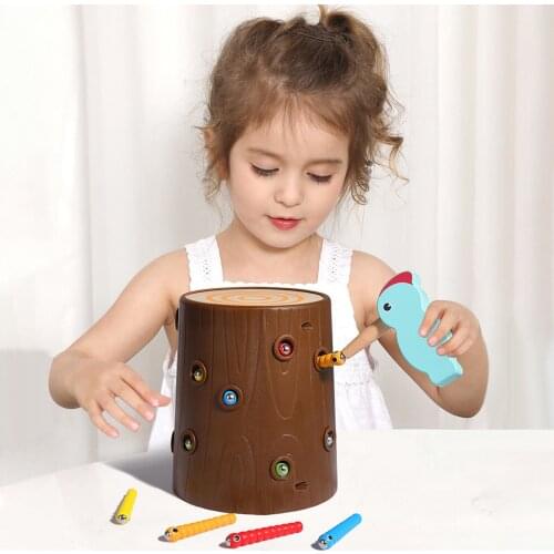 Woodpecker Insect Catching Game Safe Educational Toy Exercise The Babys Concentration Ability For 3 Year Old Babies
