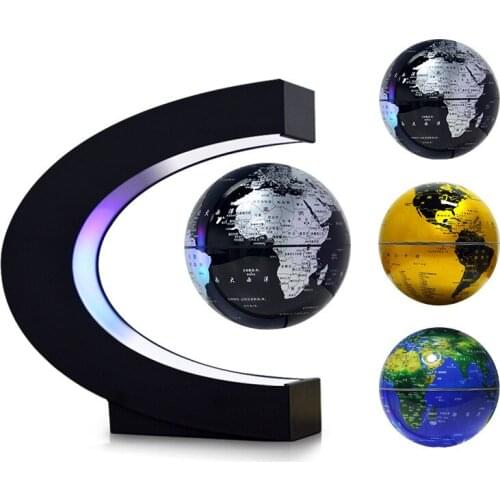 Magnetic Levitation Globe LED World Map Electronic Anti-Gravity Light Novelty Ball Light Home Decoration Office Decoration