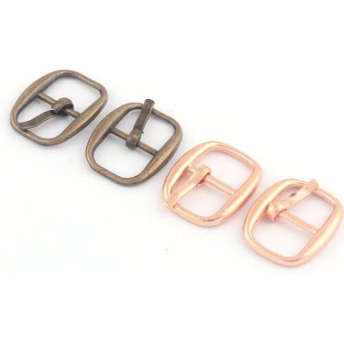 10mm Light Rose Gold Metal Adjuster Slide Buckle Purse Buckle Pin Belt Buckle Handbag Webbing Hardware Bag Luggage Strap Buckle