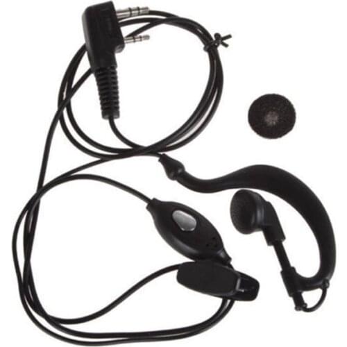 2 Pin Ear Hook Earphone PTT Mic Speaker Microphone Headset for BaoFeng BF-888S UV-5R UV 5R UV-5RE UV-B5 Kenwood Walkie Talkie