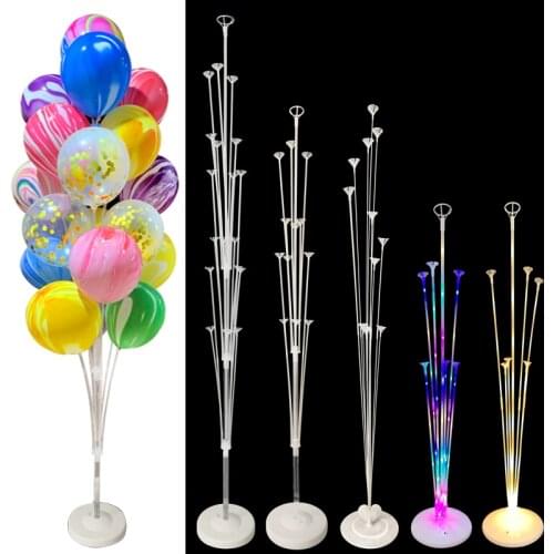 1Set 19 Tubes Balloon Stand Balloon Holder Column Confetti Balloons Anniversary Birthday Party Wedding Decoration Decor Supplies