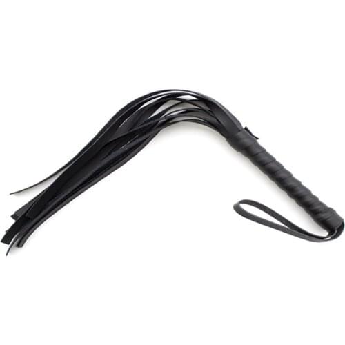 PU Leather Sex Toy Black Color Sexy SM Toys Whip For Adult Game Products fetish Clamps Couple Role-play D/S Games