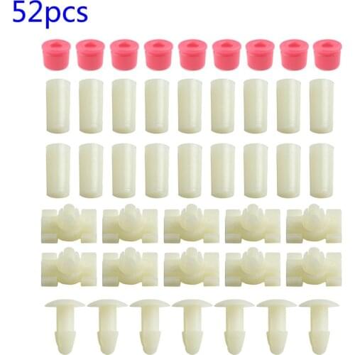 52pcs Clamp Plugs Grommets Door Gasket Strip Trim Clips Set For Mercede Benz W123 Interior Accessories Clamp 548484