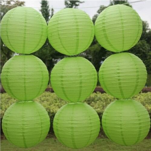 Green Round Waterproof Cloth Lantern Birthday Wedding Party Decor Gift Craft DIY Lampion Green Hanging Lantern Party Supplies