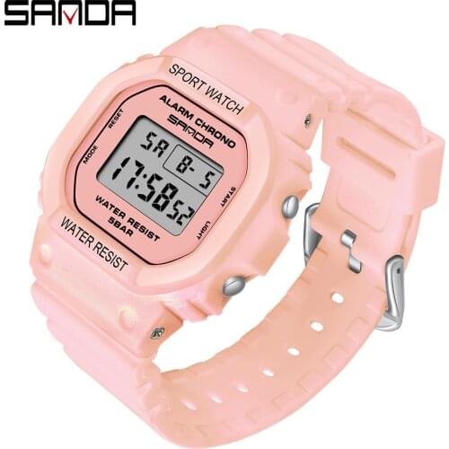 2020 Fashkon New Sanda White Women Sport Watch Matcha Green Waterproof Ladies Jelly Digital Watches Reloj Mujer Relogio Feminino