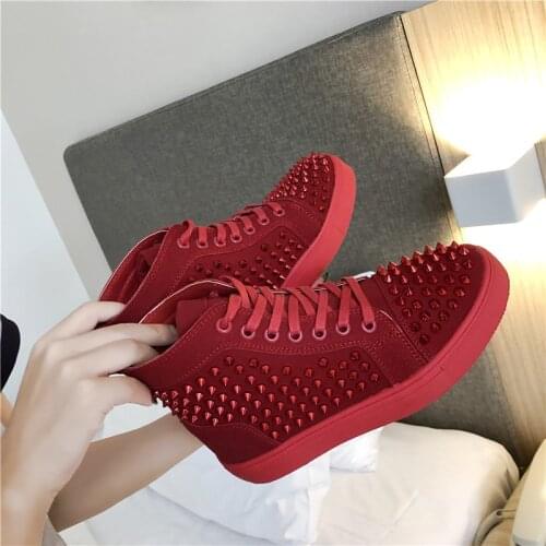 2020 Spring Fashion Women Rivet Punk Sneakers Women Thick Bottom Casual Platform Shoes Women Vulcanized Shoes Basket Femme