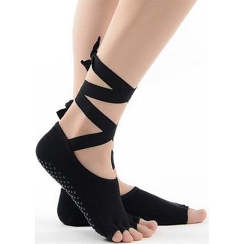 1Pair New Heel Protector Professional Ballet Dance Five Toes Socks Skidproof Belly Dance Foot thong Toe Pad Dance Yoga Stockings
