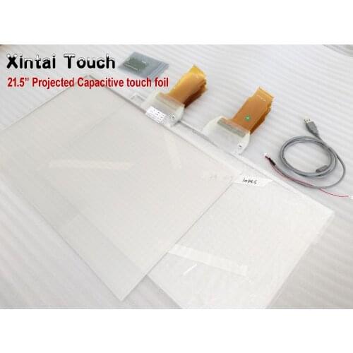 21.5" Transparent Interactive Touch Foil/Film, USB Port, 10 Touches