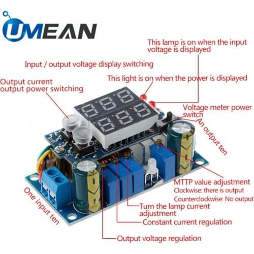 5A MPPT Solar Panel Regulator Controller Lithium Li-ion 18650 Battery Charge Protection Module with Display