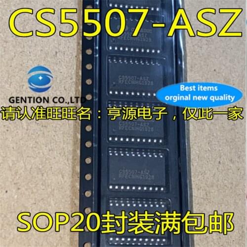 5Pcs CS5507 CS5507-ASZ SOP20 Audio codec chip in stock 100% new and original