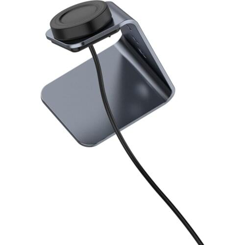 Aluminum Alloy Charging Dock Base Watch Charger for Samsung Galaxy Watch 46MM SM-R800/ 42MM SM-R810 Smart Watch