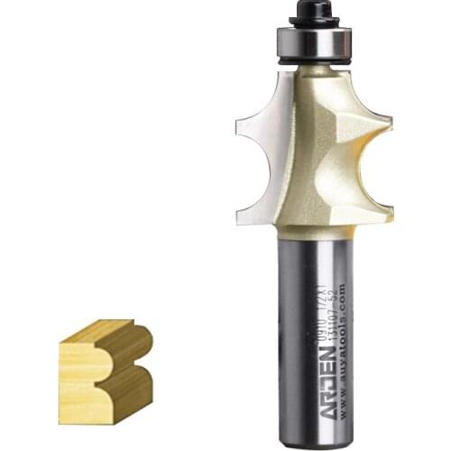 Woodworking Bead Curve Arden Router Bit - 1/2*5/8 - 15.9mm " Shank - Arden A0910238