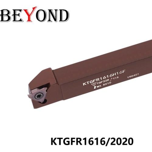 BEYOND KTGFR KTGFR1616H16 KTGFR2020K16 H16F High Hardness Turning Tool Holder KTGFR2020 Lathe Cutter Bar CNC Cutting Shank