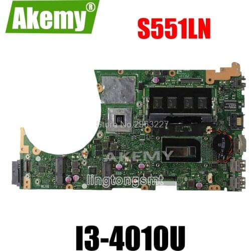 For Asus S551LB S551LN Laptop motherboard with i3 cpu N14P-GV2-S-A1 mainboard Fully Tested&working well