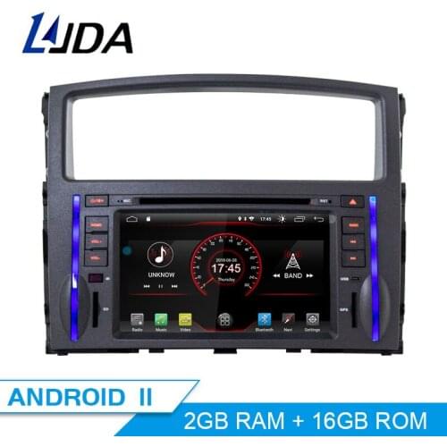LJDA Android 10.0 Car DVD Player For Mitsubishi Pajero V97 V93 2006-2011 Wifi GPS Navi Car Radio 2G RAM Stereo Audio Multimedia