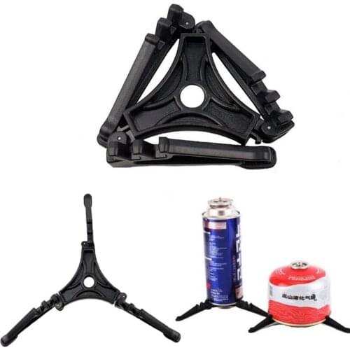 Gas Tank Bracket Outdoor Folding PC Camping Gas Tank Bracket Bottle Shelf Canister Stand Tripod For Outdoor Camping Picnic
