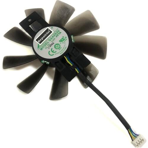 100mm 0.45A 4Pin GAA8B2U/GAA8S2U RX480 GPU VGA Cooler Fans For Powercolor AXRX 480 4GBD5-3DHDV2 Graphics Card Cooling