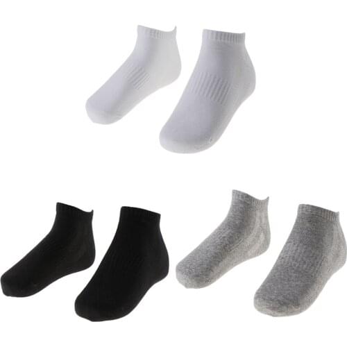 Men’s Solid Low Cut Cotton Ankle Socks Casual Boat Socks Loafer Socks
