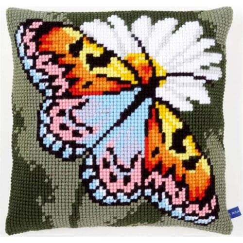 DIY Latch Hook Rug Kits Crocheting Yarn Cushion Carpet Cover Floor Mat Animal butterfly Sewing Needlework for Adults Kids Gift