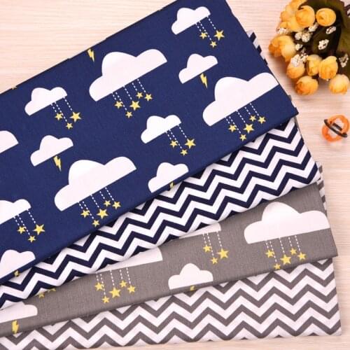 Cloud Wave DIY Sewing Patchwork Quilting Fat Quarters Tecido Toy Clothes Tilda For Baby Dress Sheet Textiles Twill Cotton Fabric