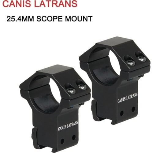 Canis Latrans Scope Mount for 1 Inch Tube 11mm Rail Picatinny Weaver Medium Profile Rings(Set of 2) gs24-0066B