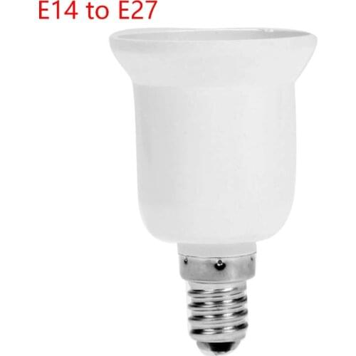 1PCS E14 To E27 Lamp Bulb Socket Base Holder Converter Light Adapter Conversion Fireproof Home Room Lighting Light Bulb Adapter
