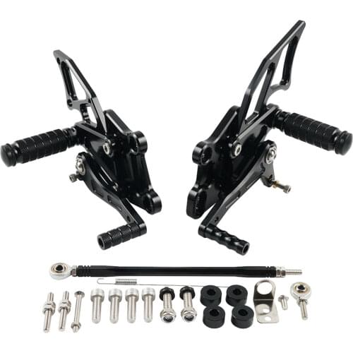 Motorcycle Adjustable Foot Pegs Rearsets Rear Set Footrest For Kawasaki Ninja 300 300R 2013 2014 2015 2016 2017