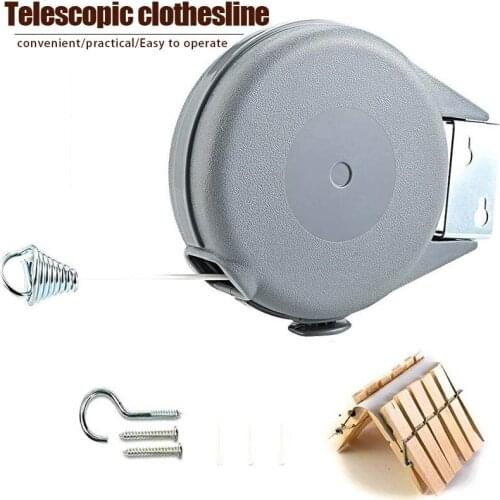 Clothesline Adjustable Telescopic Bold Reinforcement for Indoor and Outdoor Using ALI88