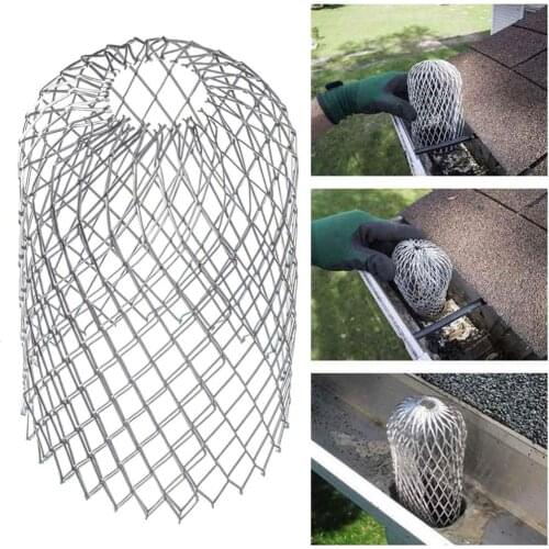 Gutter Guard Drain Floor Stainless Steel Filter Strainer Stops Leaves Gutter Guard Downspouts Filter Strainer Preventing Leaf