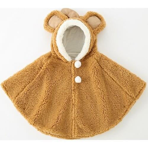 Cute Baby Girl Coat Cloak Cartoon Design Autumn Winter Cute Baby Boy Poncho Cape Infant toddler newborn Jacket Outwear