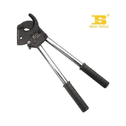 Ratcheting Cable Cutter 360mm Long with Black Rubber Coated Handle