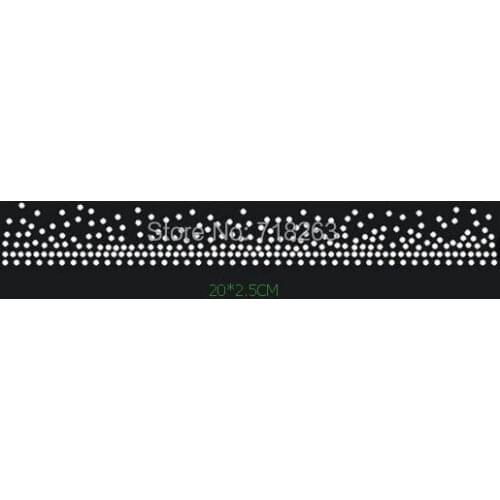 YX Free shippingnice skirt or cloth bottom image hotfix rhinestones transfer image in spark dots for youngers