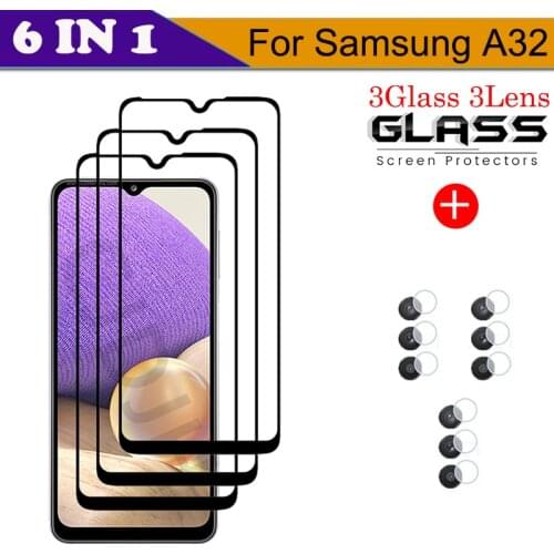 Tempered Glass For Samsung Galaxy A32 Screen Protector Explosion-proof Glass For Samsung A32 Camera Film For Samsung A32